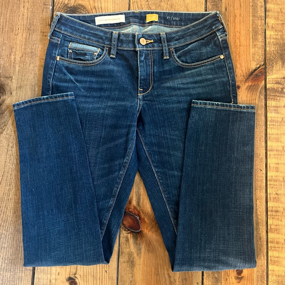 Pilcro STET Dark Wash Skinny ankle Jeans size 27 Anthropologie